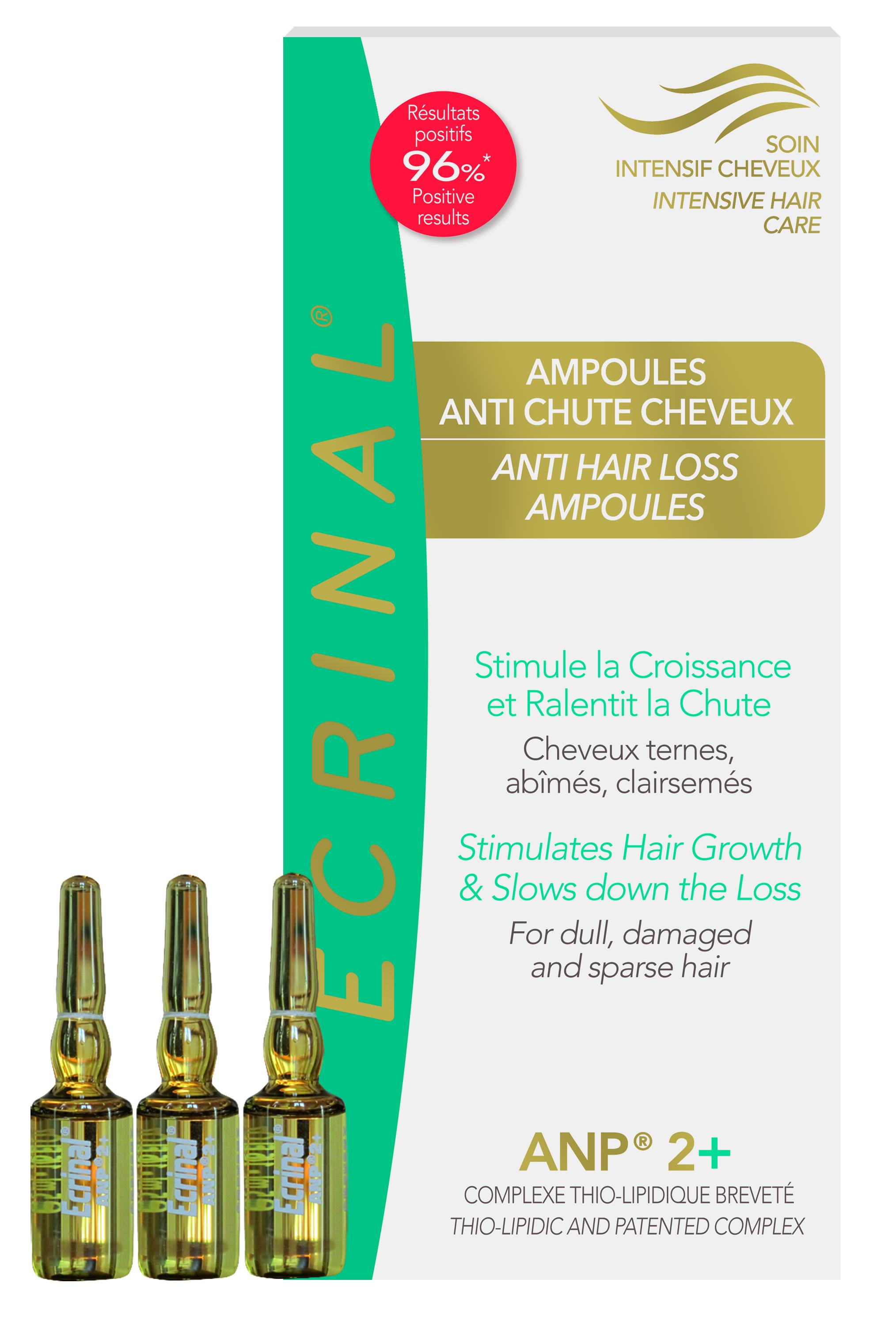 AMPOULES ANTI-CHUTE CHEVEUX A L'ANP®2+ - Laboratoires ASEPTA Monaco