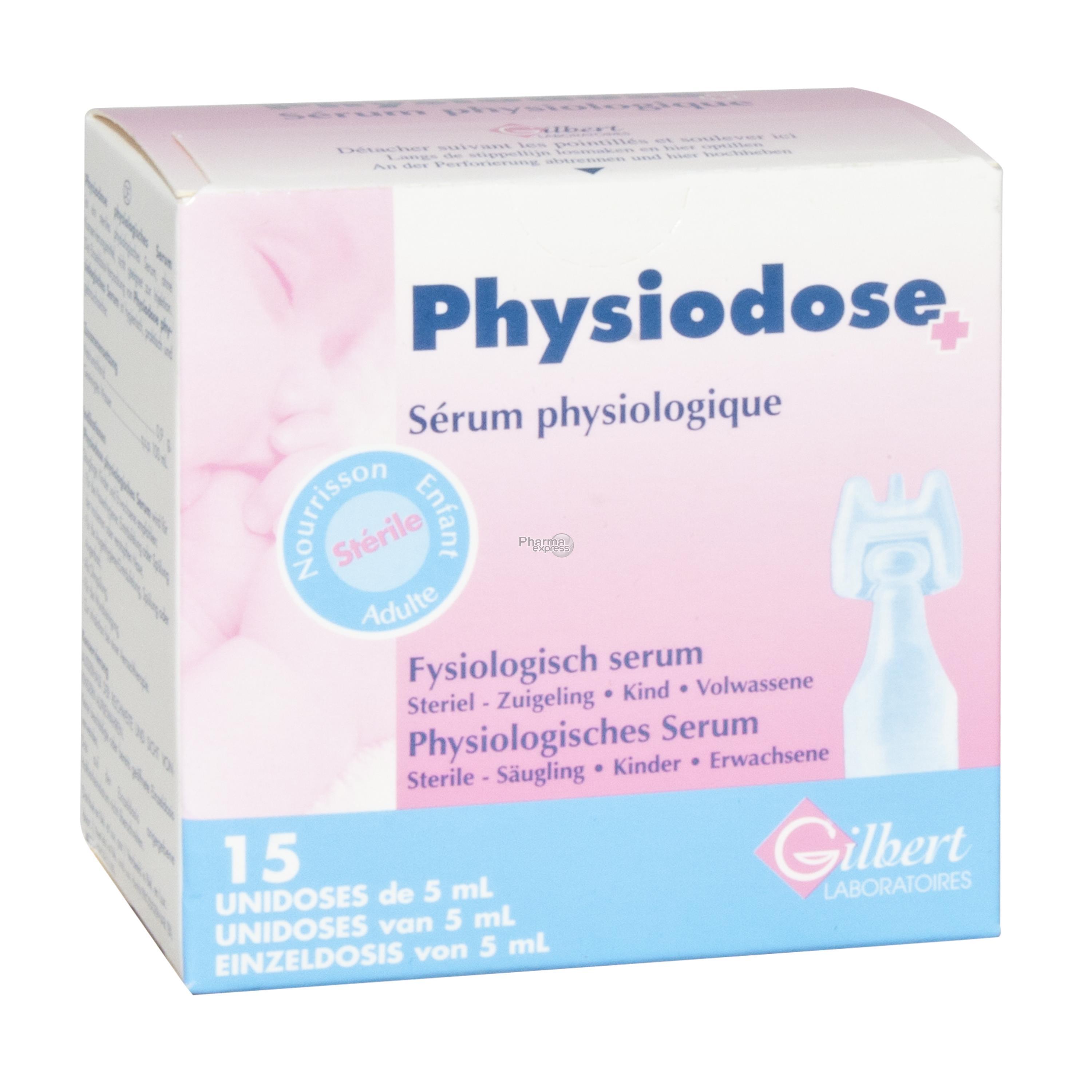 Gilbert sérum physiologique unidose - Soin des plaies - Lavage de nez