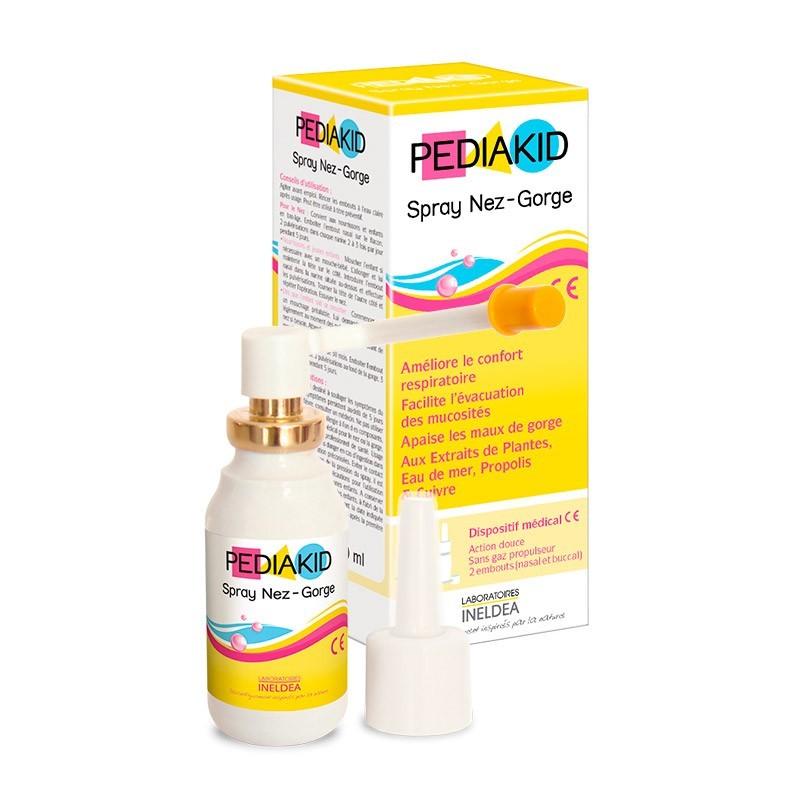 Pediakid nez-gorge goût miel citron - confort respiratoire bébé